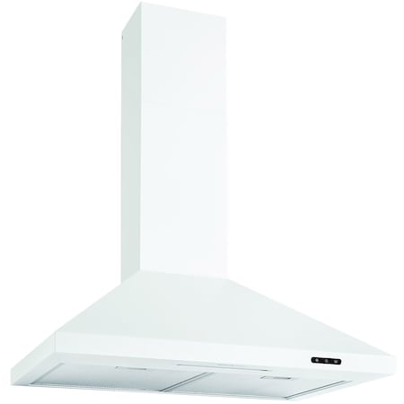 Broan-Nutone Elite EW48 Series 30in. Pyramidal Chimney Range Hood with Quiet Operation and LED Lighting - White EW4830WH